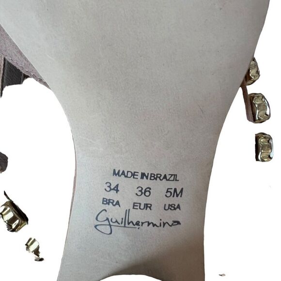 Anthropologie Guilhermina Femme Flats Women's Size 5 Sparkly Studs Slip Ons - Picture 8 of 15